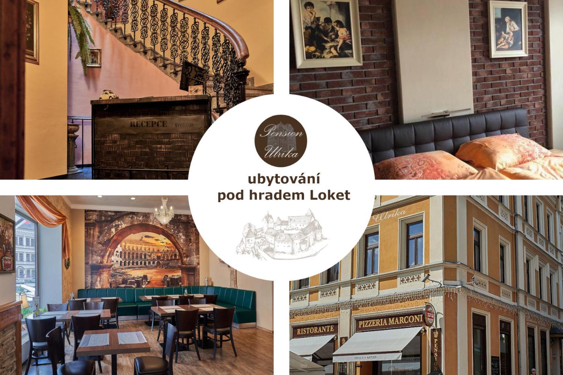 Pension Ulrika - Ubytovani Pod Hradem Loket ภายนอก รูปภาพ